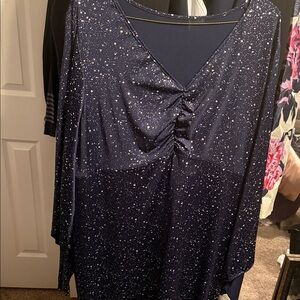 SHEIN Navy Curve 5XL Black & White Size Tag